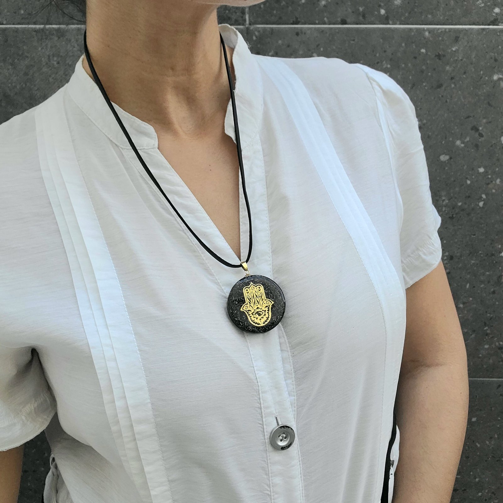 Collar Orgonita Hamsa - Imagen 6