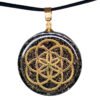 collar orgonita semilla de la vida geometría sagrada 38mm