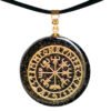 collar orgonita vegvisir vikingo 38mm