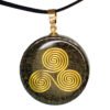 collar orgonita triskel celta 38mm
