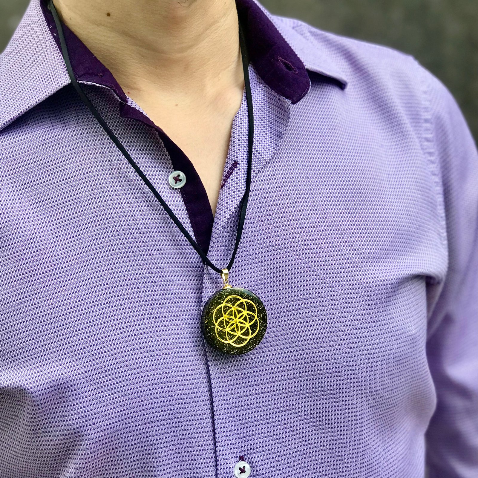 Collar Orgonita Semilla de la Vida - Imagen 4