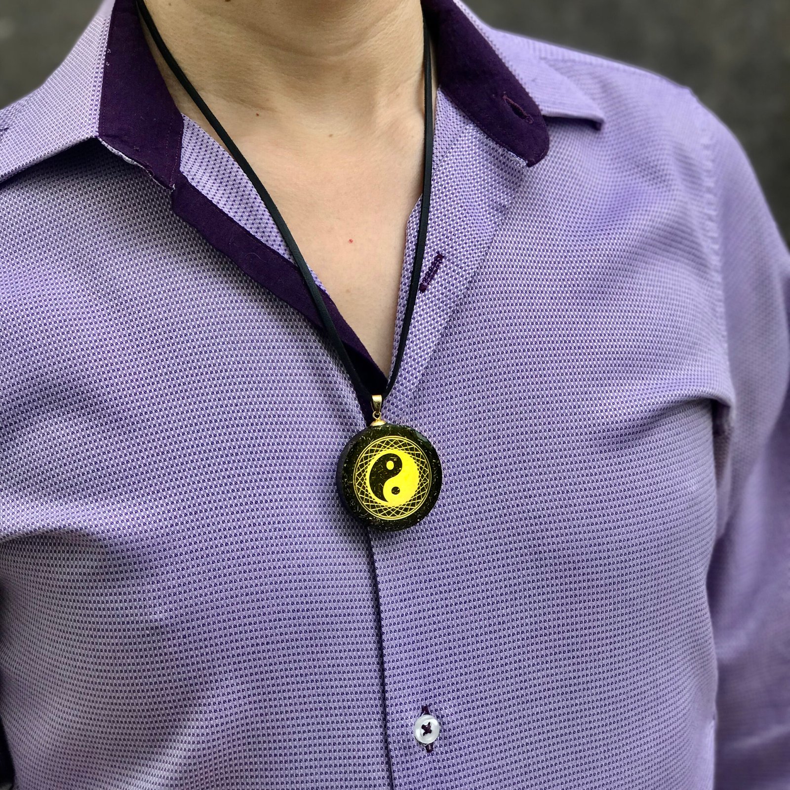 Collar Orgonita Yin Yang - Imagen 4