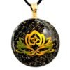 collar orgonita flor de loto om budista 38mm