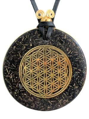 Medallón Orgonita con Flor de la Vida