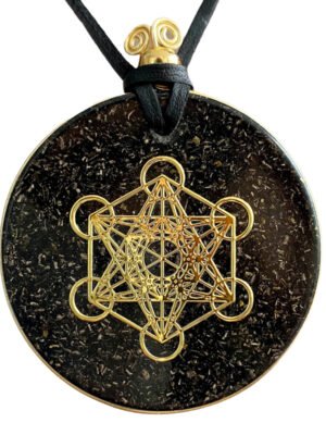 Medallón Orgonita Cubo de Metatron