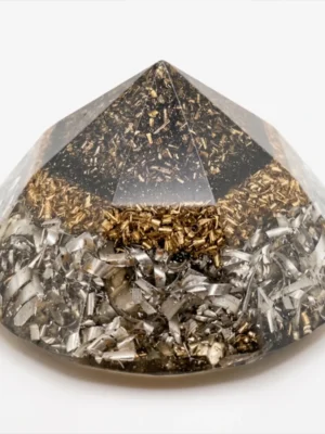 orgonita diamante n punta negra blindaje 65mm