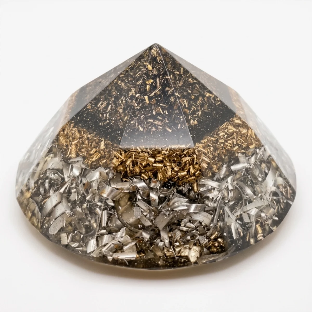 orgonita diamante n punta negra blindaje 65mm