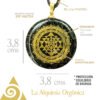 dije orgonita sri yantra shungita turmalina negra