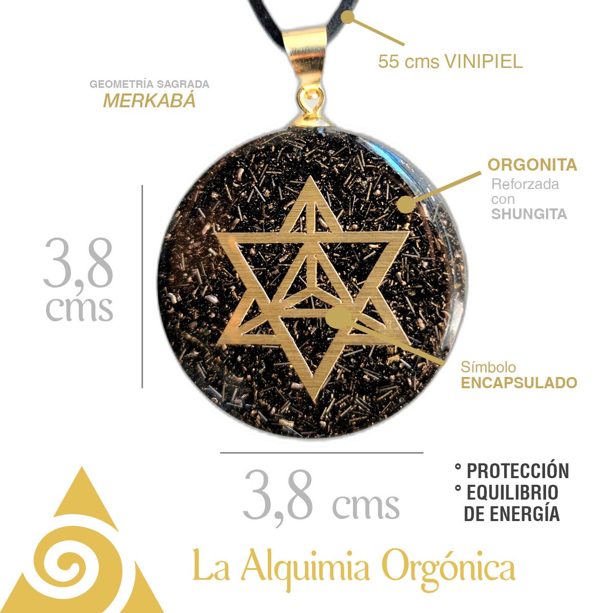 Collar Orgonita Merkabah - Imagen 3