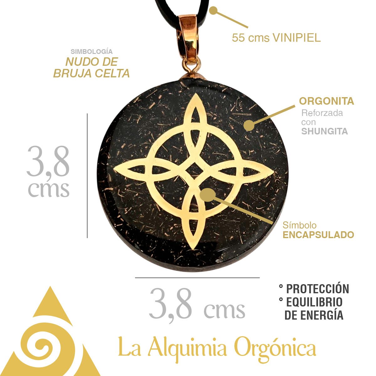 Collar Orgonita Nudo de Bruja - Imagen 3