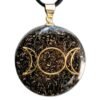 collar orgonita triple luna celta 38mm