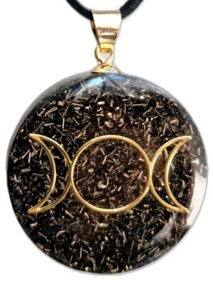 Collar Orgonita Triple Luna Celta