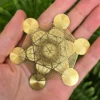 cubo de metatron gold geometría sagrada campo energético