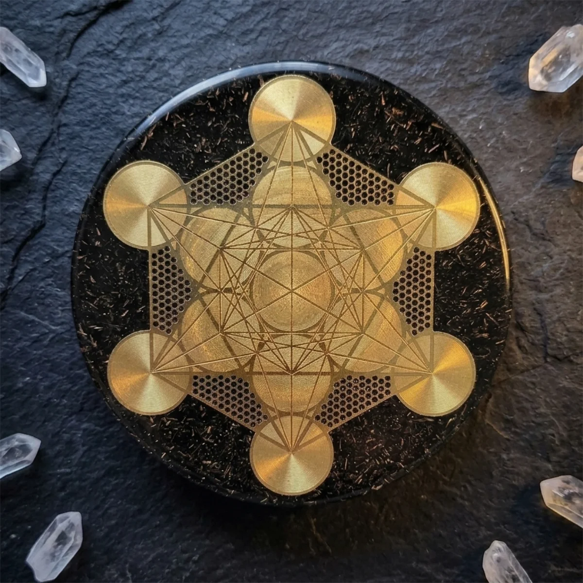 cargador orgonita metatron purificación espacios hogar