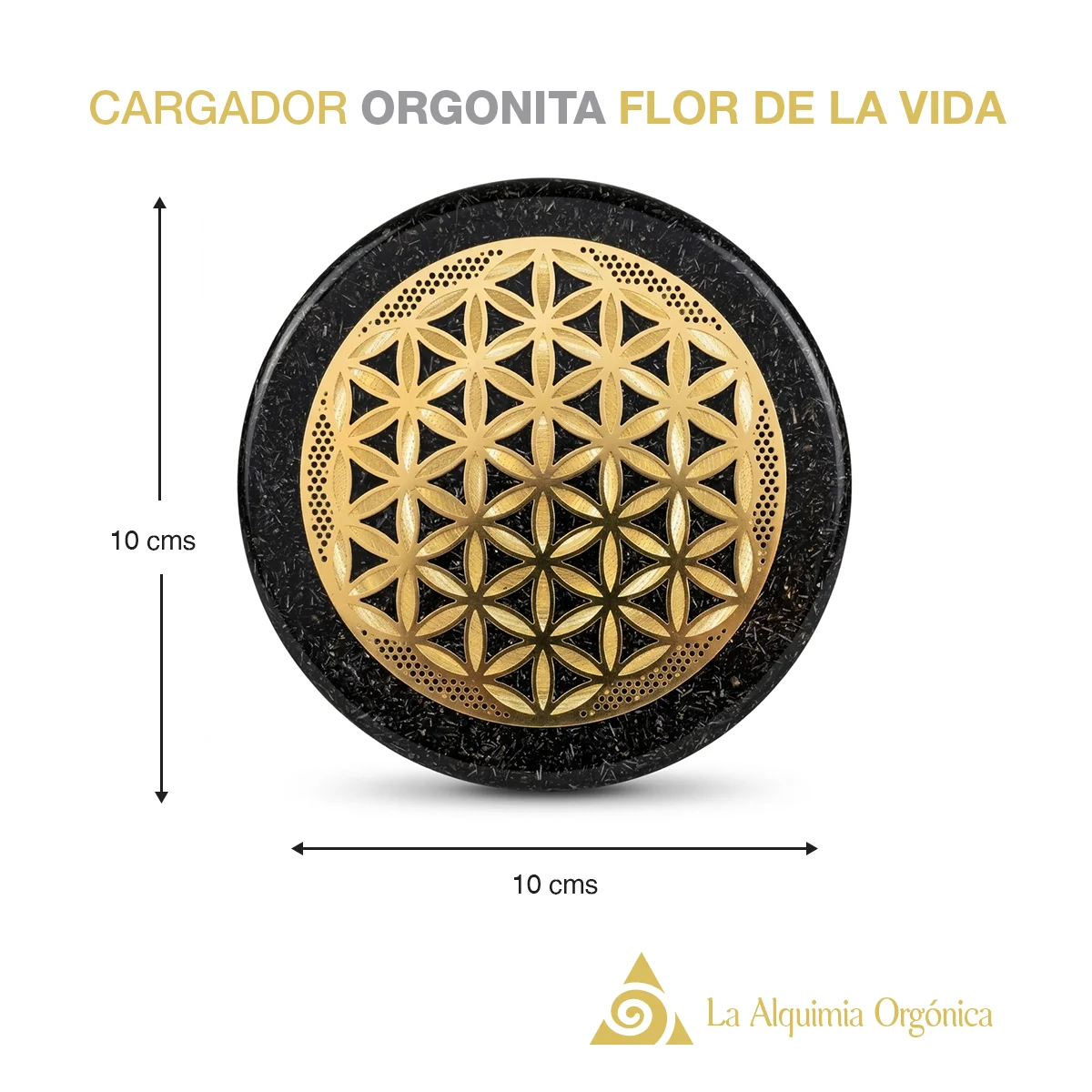 orgonita flor de la vida cargador purificación espacios
